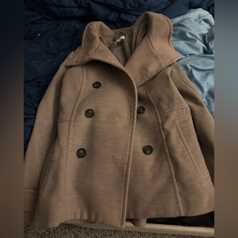 Women’s Tan Peacoat